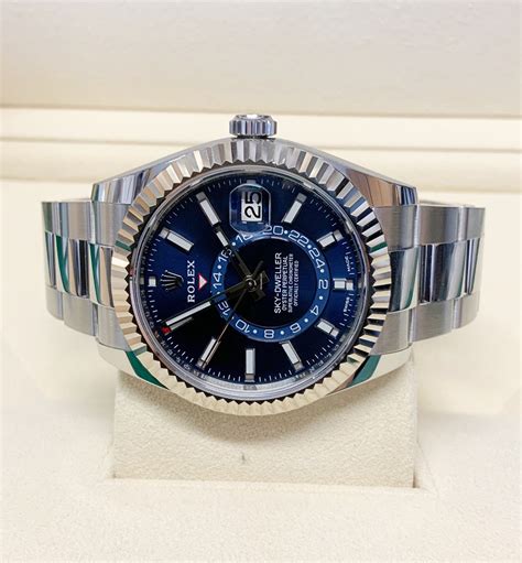 rolex sky dweller blue pre owend|Rolex Sky-Dweller price uk.